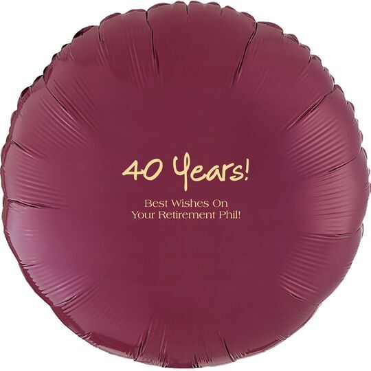 Studio Milestone Year Mylar Balloons