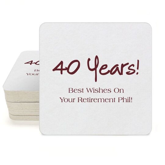 Studio Milestone Year Square Coasters