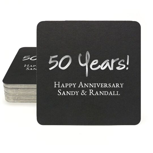 Studio Milestone Year Square Coasters