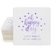 Confetti Dots Oh Happy Day Square Coasters Image 1 of 3