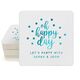 Confetti Dots Oh Happy Day Square Coasters Image 3 of 3