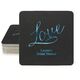 Expressive Script Love Square Coasters Image 2 of 3