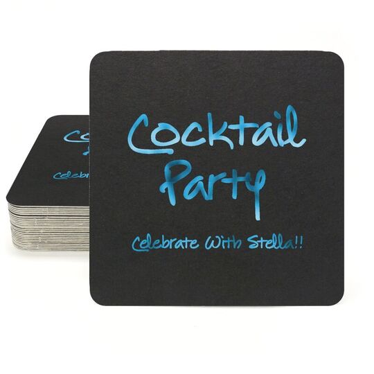 Studio Cocktail Party Square Coasters