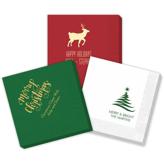 12 Days of Christmas in Virginia guest napkins are two-ply and