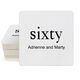 Big Number Sixty Square Coasters Image 2 of 2