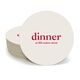 Big Word Dinner Round Coasters Image 2 of 3