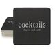 Big Word Cocktails Square Coasters Image 1 of 4