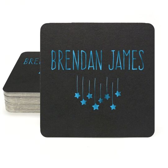 Falling Stars Square Coasters