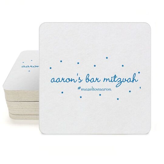 Sweet Little Stars Square Coasters