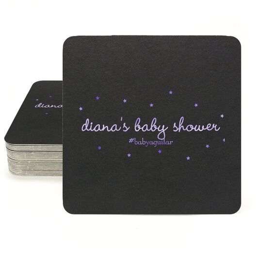 Sweet Little Stars Square Coasters