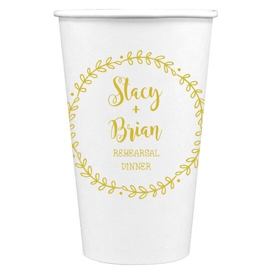 Sweet Wreath Paper Coffee Cups