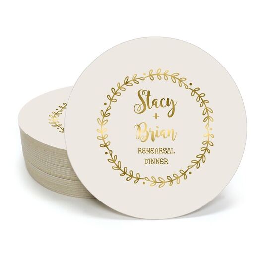 Sweet Wreath Round Coasters