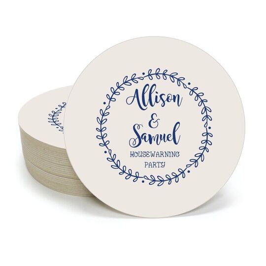 Sweet Wreath Round Coasters