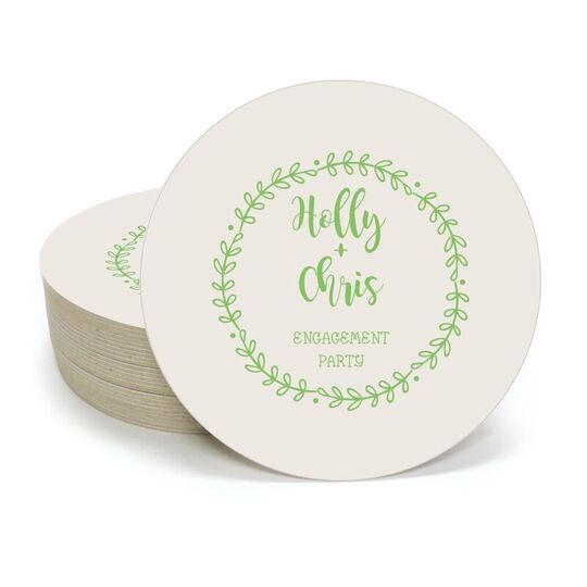 Sweet Wreath Round Coasters