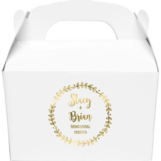 Sweet Wreath Gable Favor Boxes