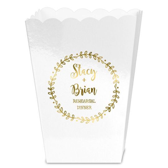 Sweet Wreath Mini Popcorn Boxes