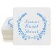 Floral Laurel Wreath Square Coasters Image 5 of 5