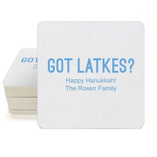 Got Latkes Square Coasters