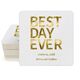 Bold Best Day Ever Square Coasters Image 1 of 6