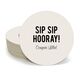 Bold Sip Sip Hooray Round Coasters Image 2 of 4