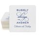 Bubbly is the Answer Square Coasters Image 4 of 5