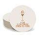Bubbly Champagne Round Coasters Image 5 of 5