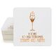 Bubbly Champagne Square Coasters Image 5 of 5