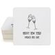 Champagne Crystal Toast Square Coasters Image 3 of 3