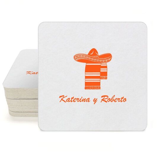 Cinco De Mayo Square Coasters