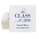 Classic Class of Graduation Square Coasters Image 2 of 3