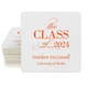 Classic Class of Graduation Square Coasters Image 1 of 3