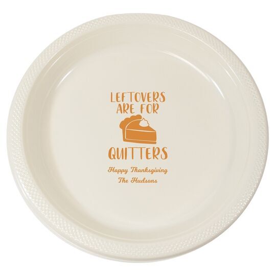 Thanksgiving Leftovers Plastic Plates