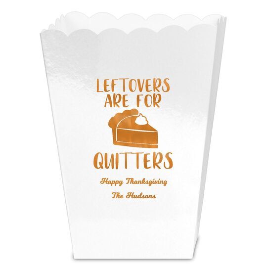 Thanksgiving Leftovers Mini Popcorn Boxes