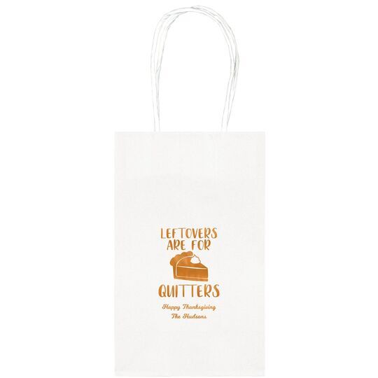 Thanksgiving Leftovers Medium Twisted Handled Bags