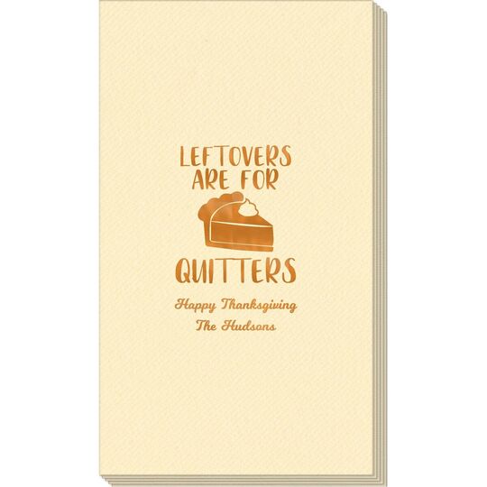 Thanksgiving Leftovers Linen Like Guest Towels