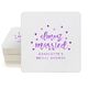 Confetti Dots Almost Married Square Coasters Image 3 of 3