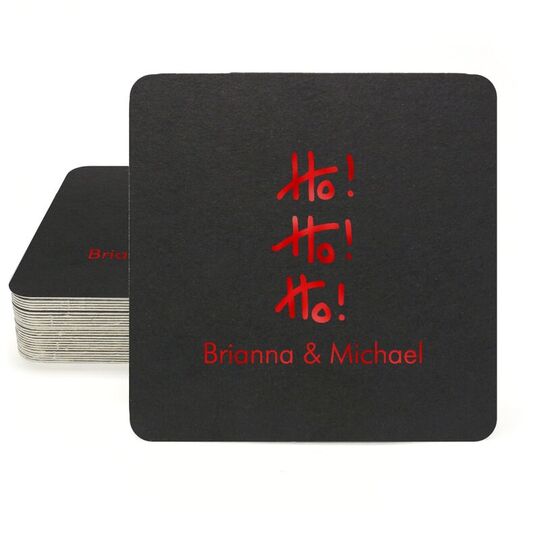 Fun Ho Ho Ho Square Coasters