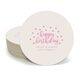 Confetti Dots Happy Birthday Round Coasters Image 1 of 4