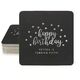 Confetti Dots Happy Birthday Square Coasters Image 4 of 4