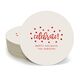 Confetti Dots Celebrate Round Coasters Image 3 of 17