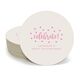Confetti Dots Celebrate Round Coasters Image 6 of 17