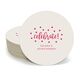 Confetti Dots Celebrate Round Coasters Image 7 of 17