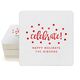 Confetti Dots Celebrate Square Coasters Image 4 of 16