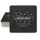 Confetti Dots Celebrate Square Coasters Image 8 of 16