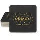 Confetti Dots Celebrate Square Coasters Image 1 of 16