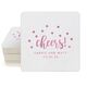 Confetti Dots Cheers Square Coasters Image 2 of 5