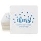 Confetti Dots Cheers Square Coasters Image 1 of 5