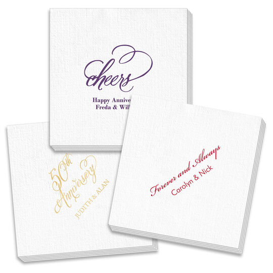 Design Your Own Anniversary Deville Napkins