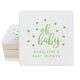 Confetti Dots Oh Baby Square Coasters Image 1 of 3