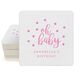 Confetti Dots Oh Baby Square Coasters Image 2 of 3
